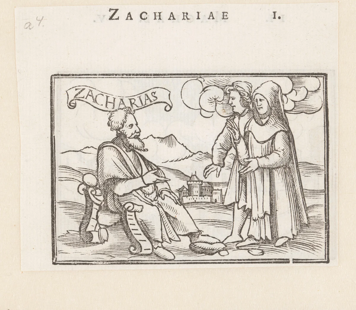 Profetie van Zacharia by Hans Holbein, print, 1538