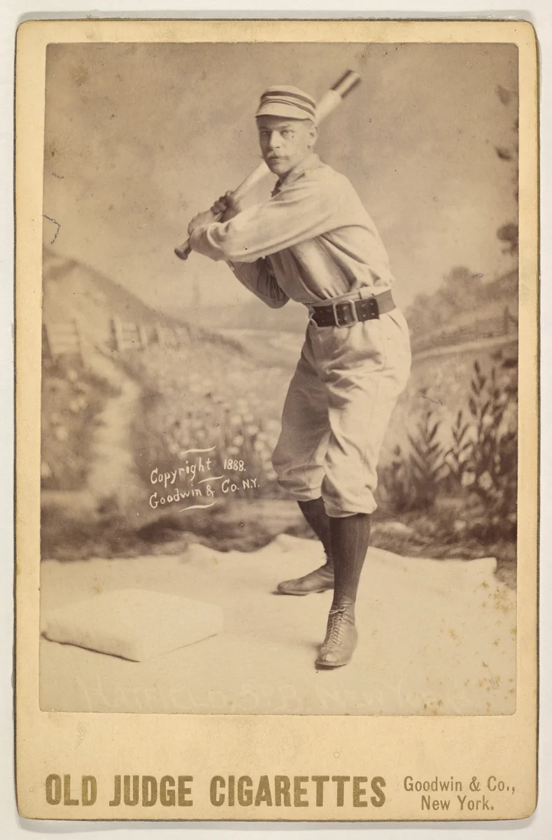 Hatfield, 3rd Base, New York, from the series Old Judge Cigarettes by Goodwin & Company, photograph, 1888