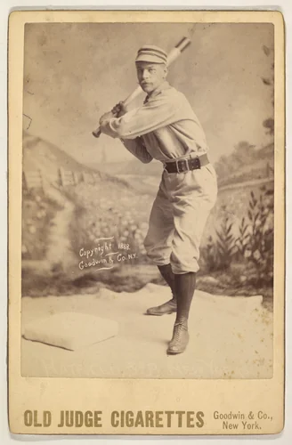 Hatfield, 3rd Base, New York, from the series Old Judge Cigarettes by Goodwin & Company, photograph, 1888
