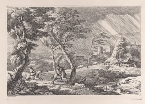 Plate 6: the Tempest by Davide Antonio Fossati, print, 1743