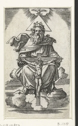 Heilige Drieëenheid by Unknown, print, 1500-1527
