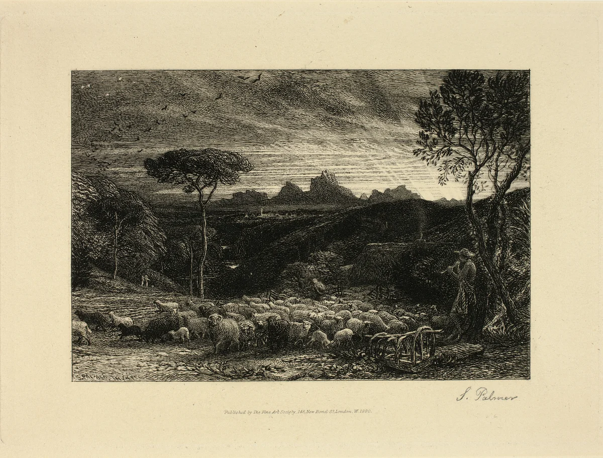 Early Morning by Samuel Palmer, print, 1880