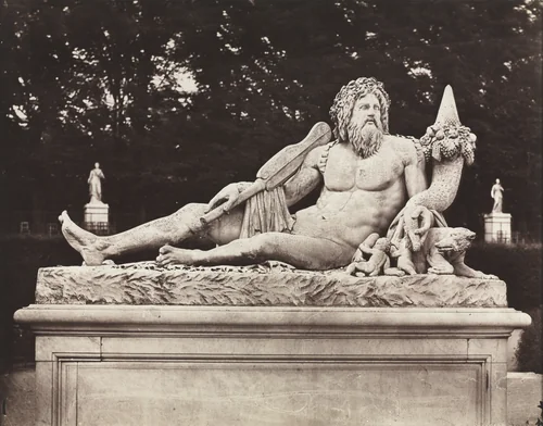 The Tiber, Tuileries Garden, Paris by Charles Nègre, photograph, 1859