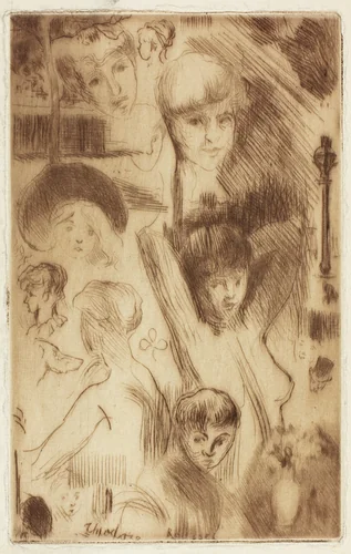 Sketch Plate, Parson's Green by Theodore Roussel, print, 1906
