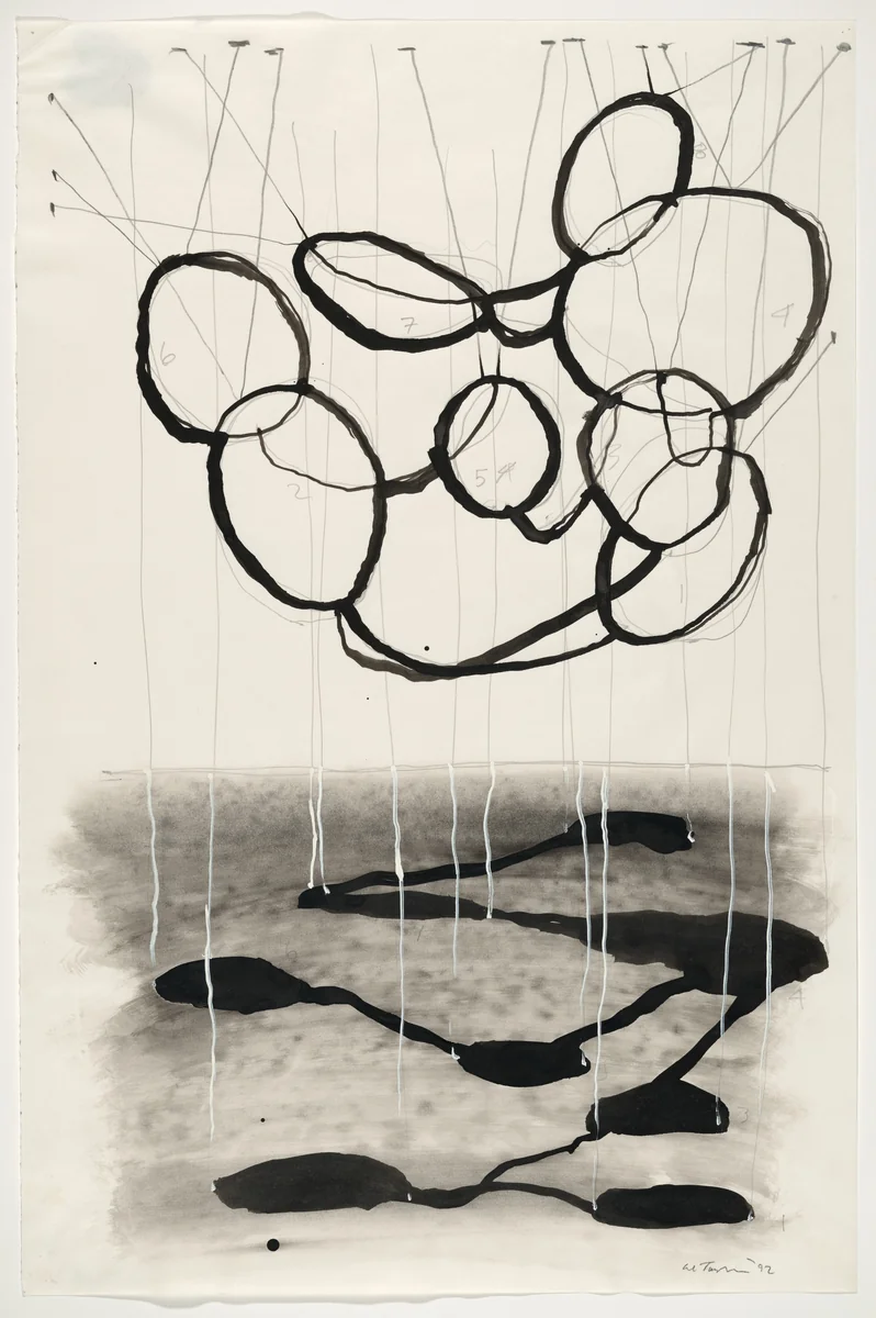 Hanging Puddles by Al Taylor, drawing, 1992