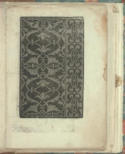 Opera Nova Universali intitulata Corona di racammi, page 25 (recto) by Giovanni Andrea Vavassore, book, 1530