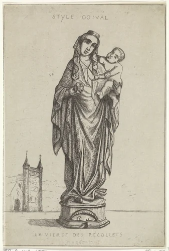 Maria, Sterre der Zee by Arnoud Schaepkens, print, 1831-1904