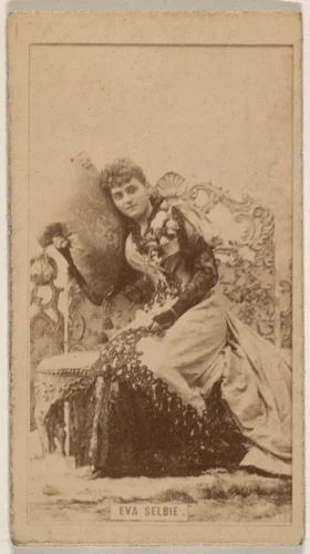Eva Selbie, from the Actresses series (N245) issued by Kinney Brothers to promote Sweet Caporal Cigarettes by Kinney Brothers Tobacco Company, photograph, 1890