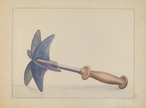 Chopping Knife by Hester Duany, index of american design, 1935-1942