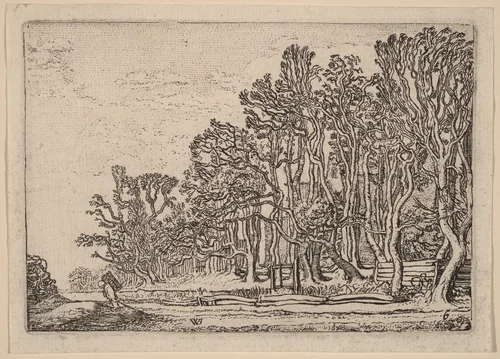 Two Plank Hedges by Willem Buytewech, print, 1621