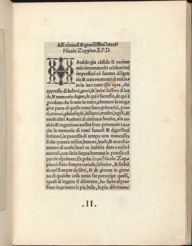 Esemplario di lavori, page 2 (recto) by Nicolò Zoppino, book, 1529