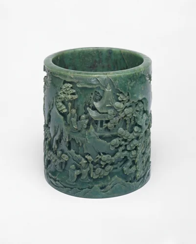 Brushpot Depicting a Daoist Paradise by China, other, 1795