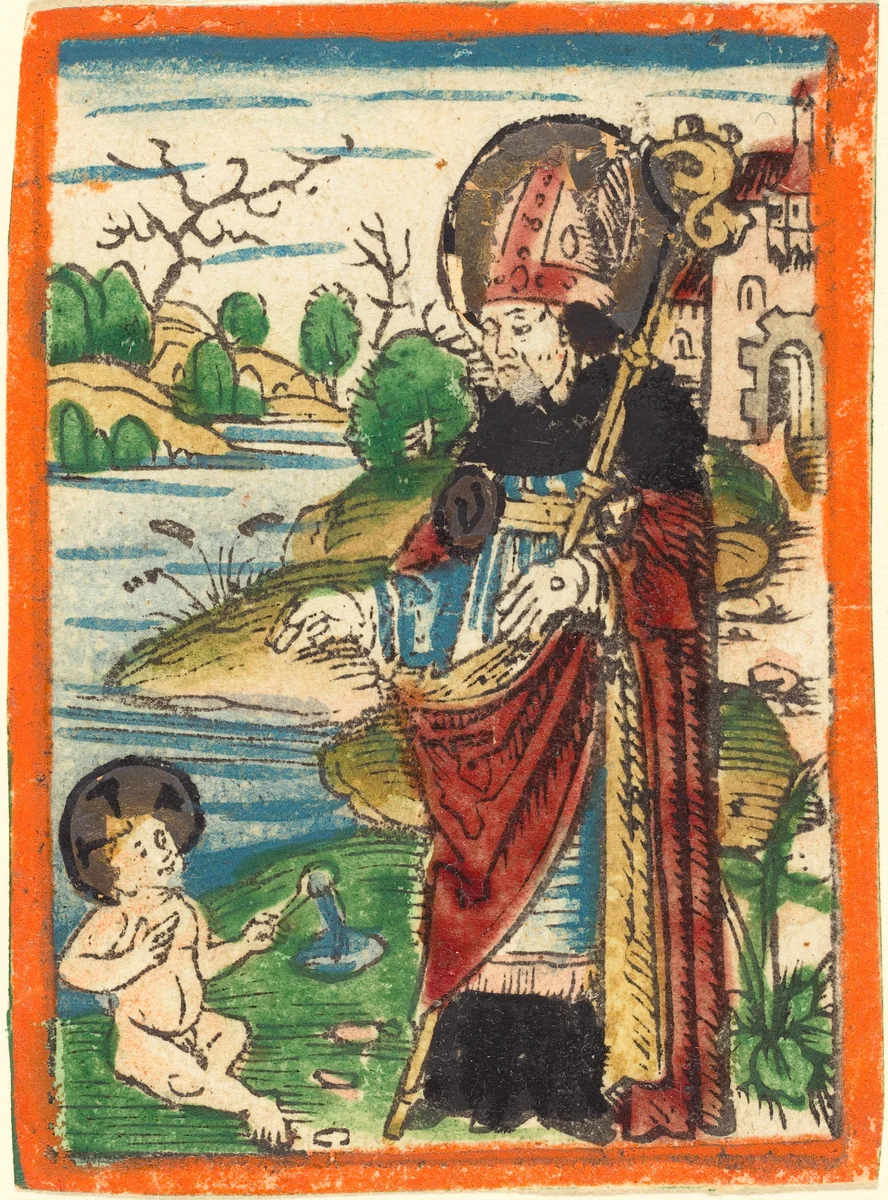 Saint Augustine by German 15th Century, print, 1480-1490