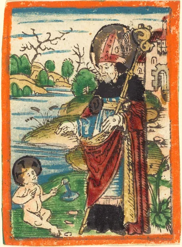 Saint Augustine by German 15th Century, print, 1480-1490