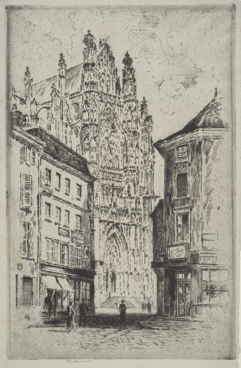 The Transept, Beauvais by Joseph Pennell, print, 1907