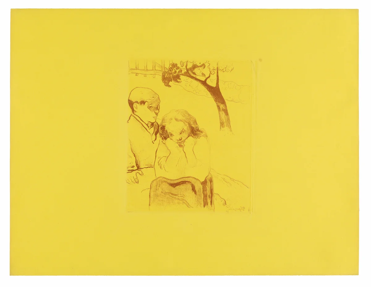 Human Miseries, from the Volpini Suite by Paul Gauguin, print, 1889