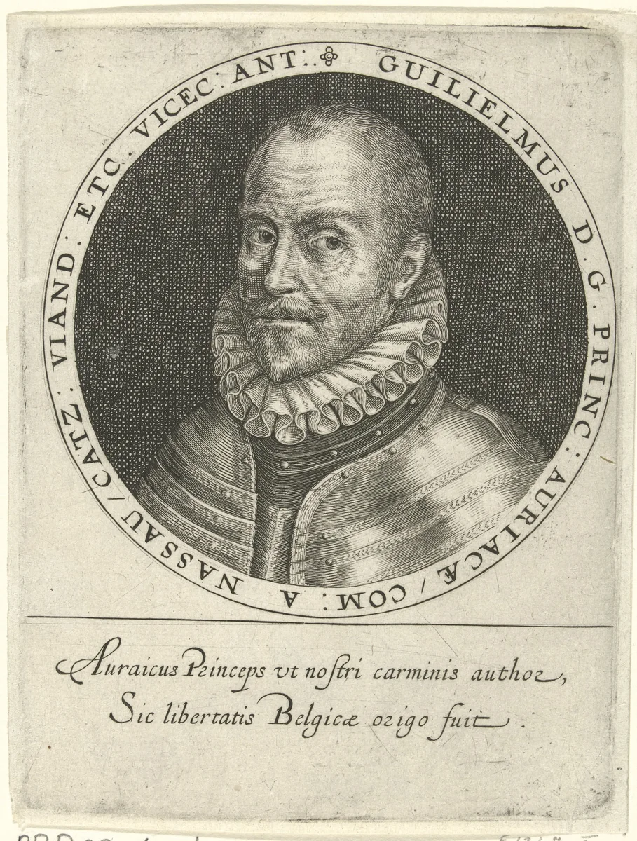 Portret van Willem I, prins van Oranje by Crispijn van de Passe, print, 1615