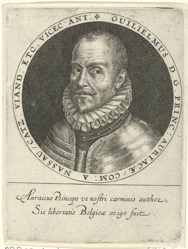 Portret van Willem I, prins van Oranje by Crispijn van de Passe, print, 1615