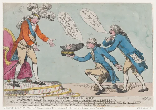 Neddy's Black Box by Thomas Rowlandson, print, 1789