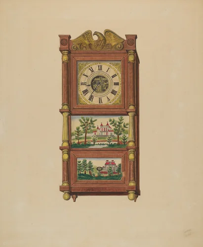 Shelf Clock by Therkel Anderson, index of american design, 1938