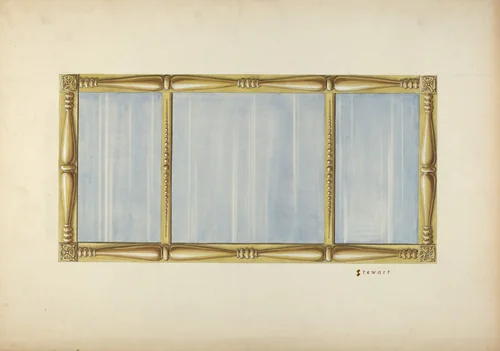 Gilt Mirror by Robert Stewart, index of american design, 1937