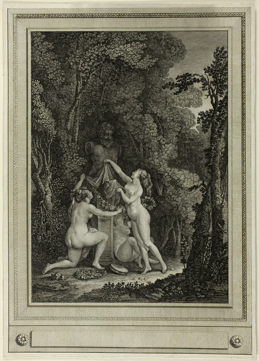 The Scrupulous Nymphs by Gérard Vidal, print, 1762-1804