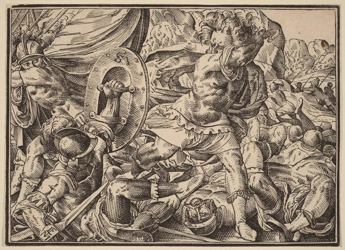 Christ Tells His Disciples of the Last Judgment by Christoph Murer, print, 1558-1614