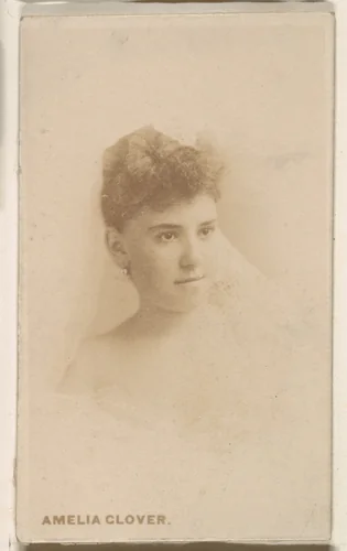 Amelia Glover, from the Actresses series (N246), Type 1, issued by Kinney Brothers to promote Sporting Extra Cigarettes by Kinney Brothers Tobacco Company, photograph, 1888-1892