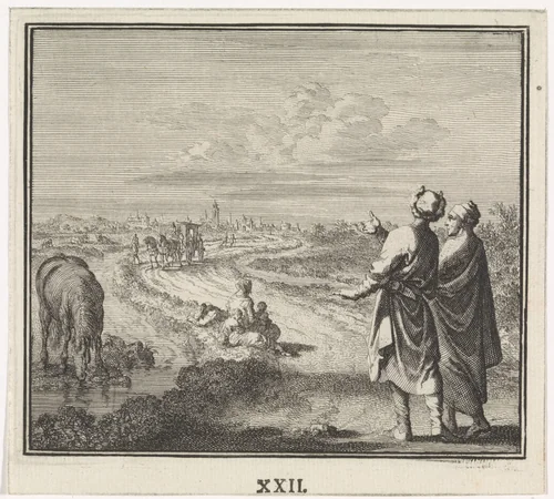 Embleem: weg by Caspar Luyken, print, 1700