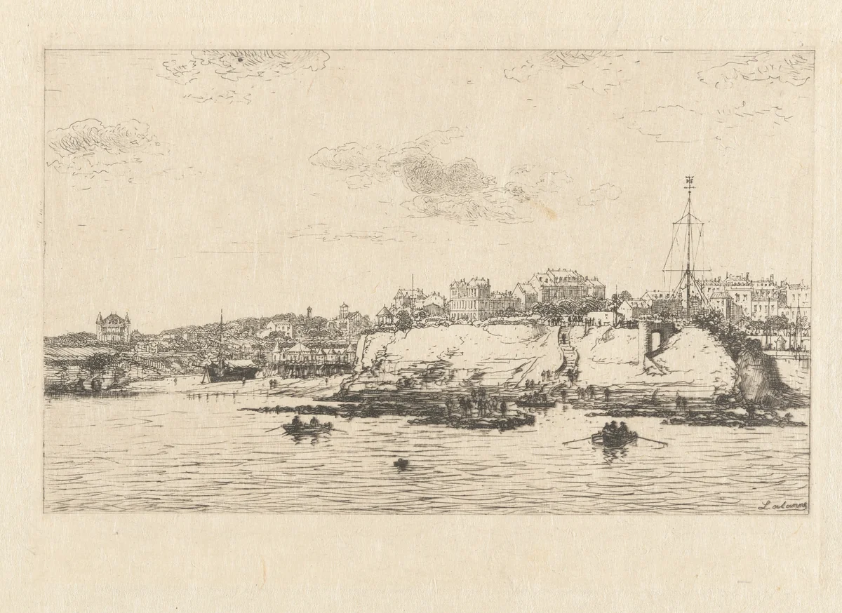 Port de la Plataine à Royan by Maxime Lalanne, print, 1876
