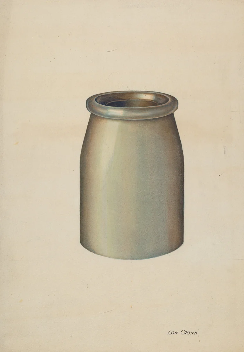 Stoneware Jar by Lon Cronk, index of american design, 1941