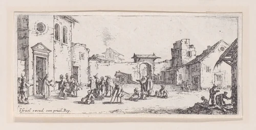 L'Hopital (The Hospital), plate 6 from "Les Petites Misères de la Guerre" (The Little Miseries of War) by Jacques Callot, print, 1636