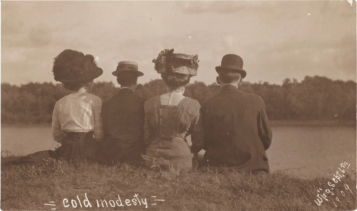 "Cold Modesty" by American 20th Century, photograph, 1909
