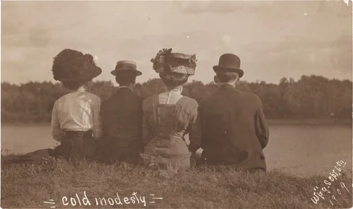 "Cold Modesty" by American 20th Century, photograph, 1909