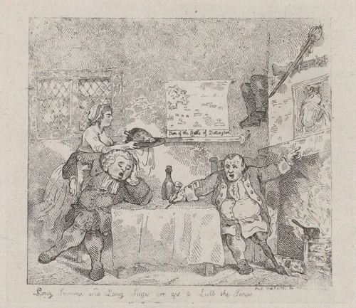 Long Sermons and Long Sieges are apt to Lull the Senses by Thomas Rowlandson, print, 1783