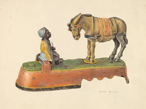 Toy Bank by Bertha Semple, index of american design, 1938