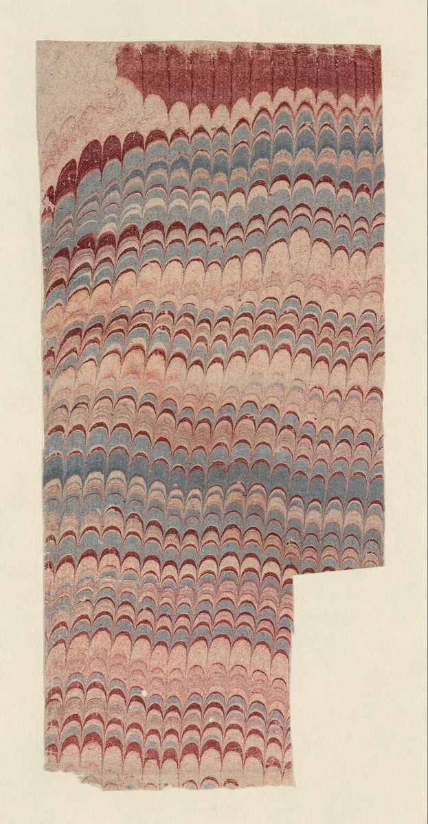 Kammarmer in rood en blauw by anonymous, other, 1700-1850