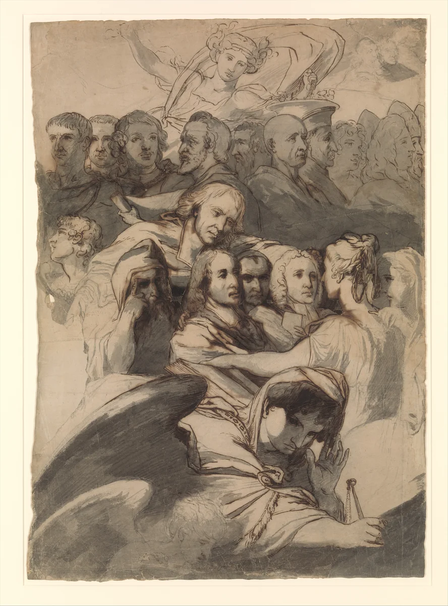 Study for "Divine Justice" by James Barry, drawing, 1797-1807