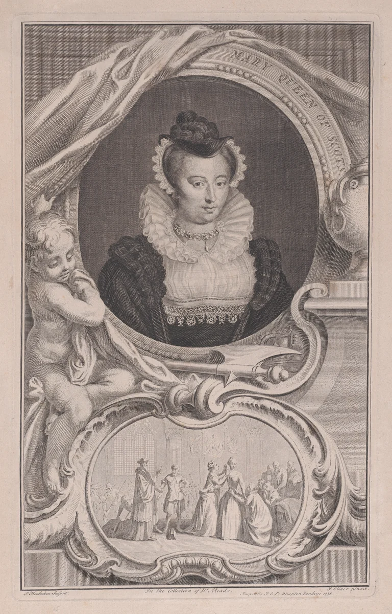 Mary, Queen of Scots by Jacob Houbraken, print, 1738