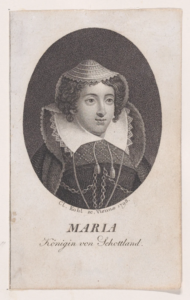 Mary, Queen of Scots by Clemens Kohl, print, 1798