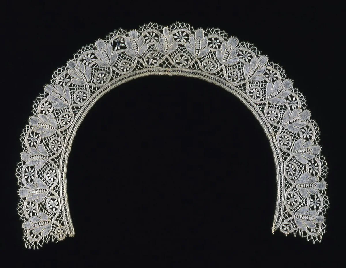 Collar by Belgium, textile, 1850-1869