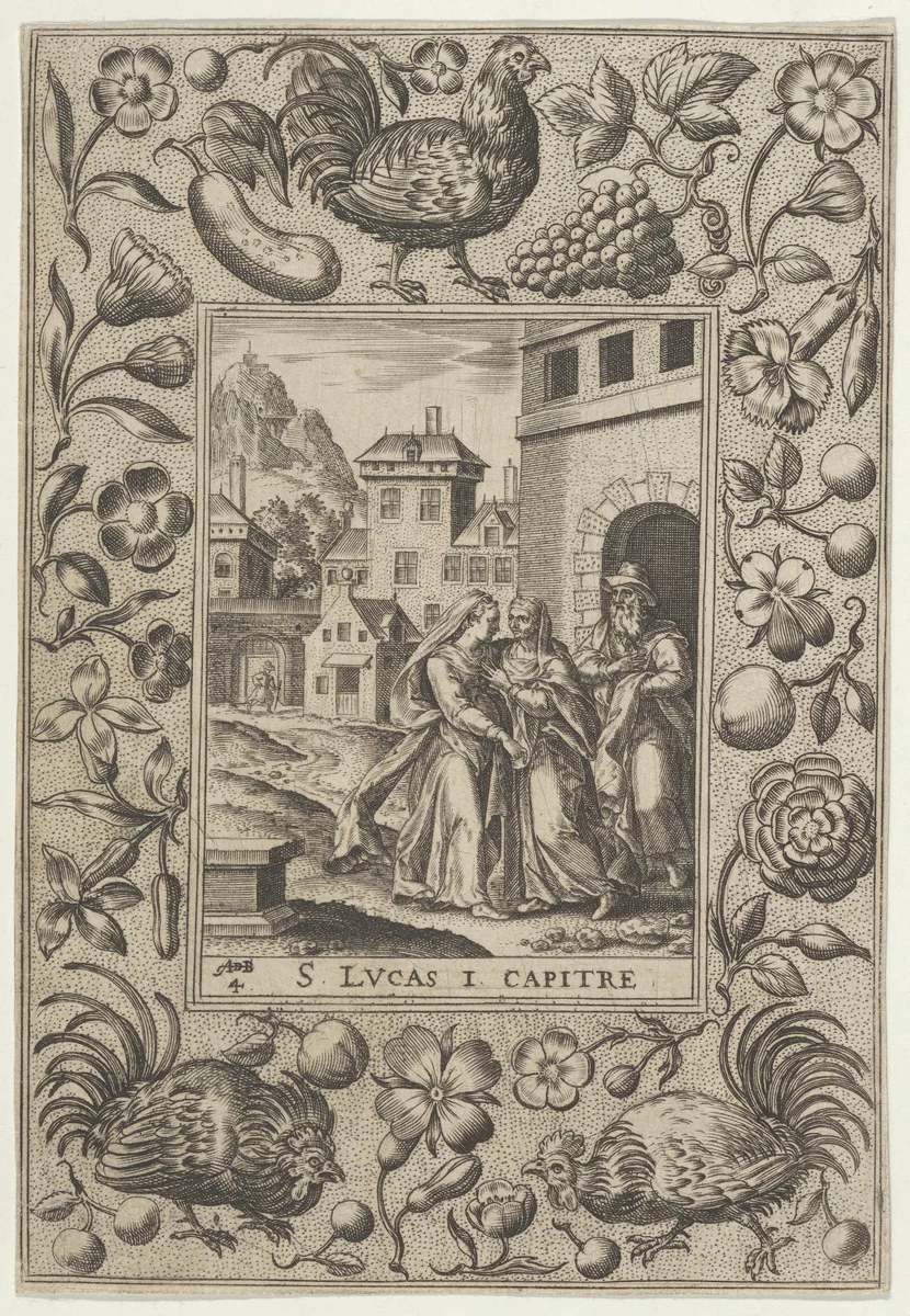The Visitation by Abraham de Bruyn, print, 1580-1600