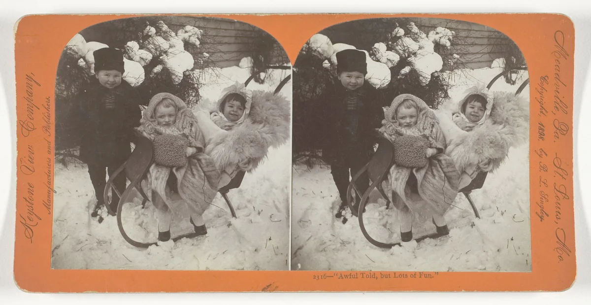 "Awful Told, but Lots of Fun" by Keystone View Company, photograph, 1898