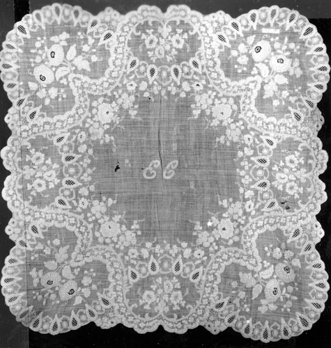 Handkerchief by France, textile, 1825-1875