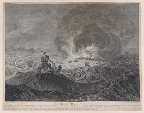 The Duke of Athol, East Indiaman by James Gillray, print, 1785