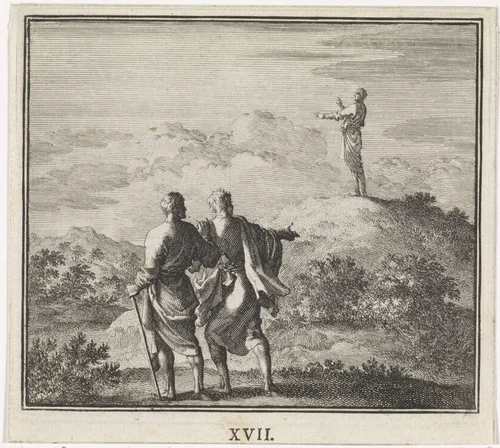 Embleem: heuvel by Jan Luyken, print, 1695-1705