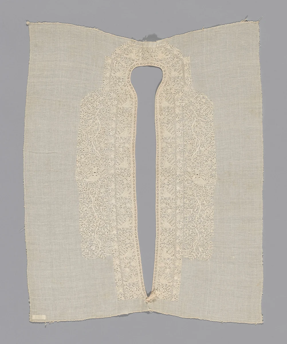 Neck Insert by Leukas, textile, 1701-1800