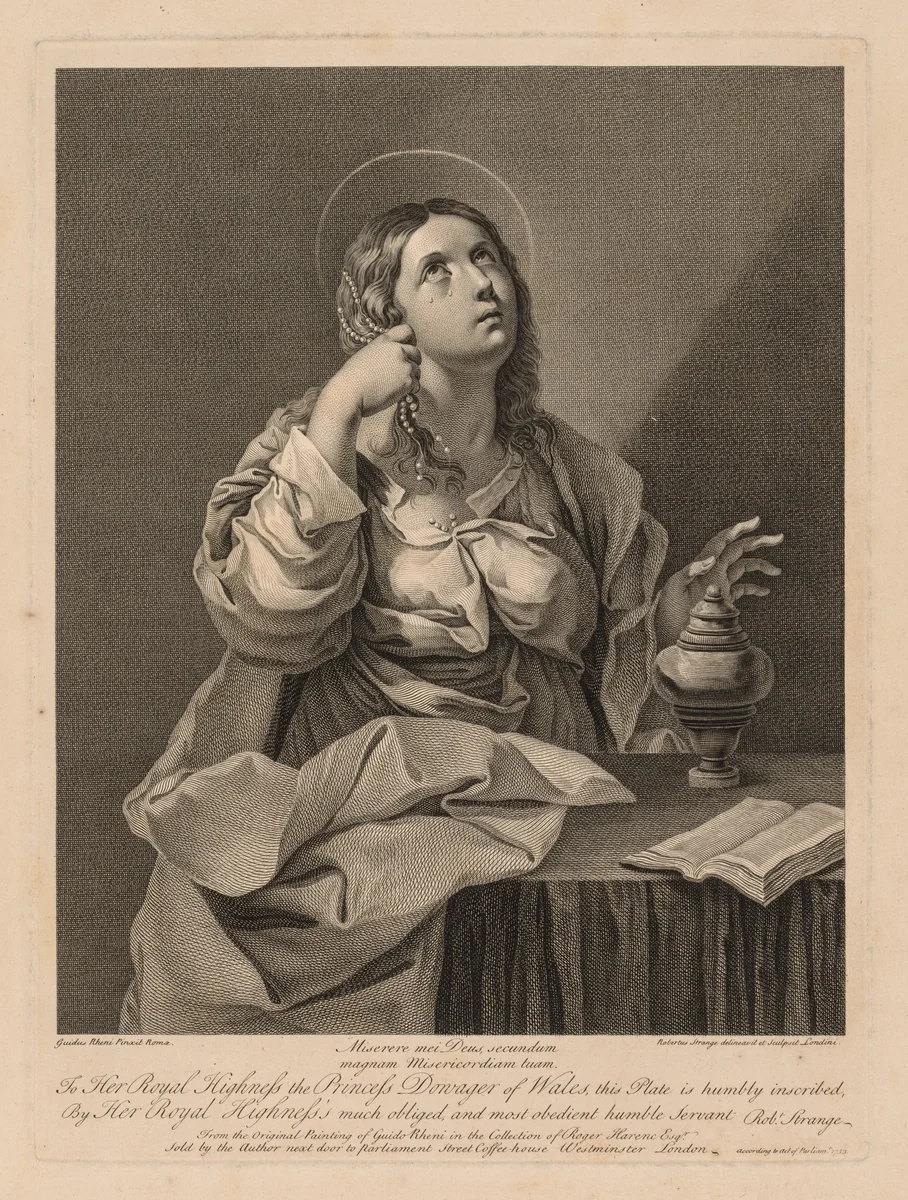 Miserere mei Deus by Robert Strange, print, 1753