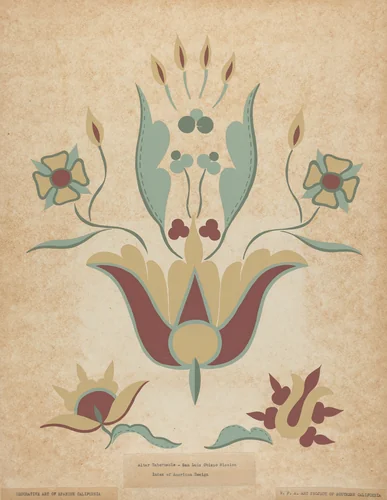 San Luis Obispo Mission Altar Tabernacle from the portfolio "Decorative Art of Spanish California" by American 20th Century, index of american design, 1935-1942