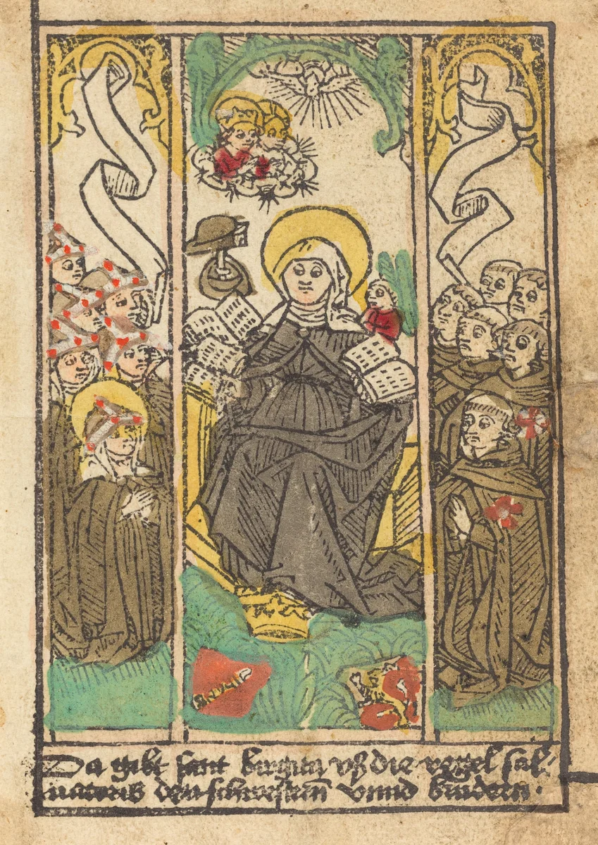 Saint Bridget by German 15th Century, print, 1490